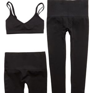 DAVID LERNER 2PC Seamless Bralette, & Leggings Set
